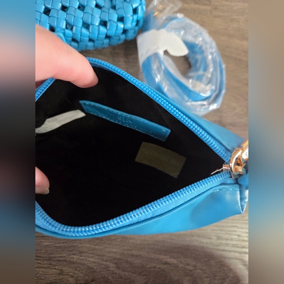 Expressions NYC Blue Woven Women's Bag NWT - Picture 5 of 8